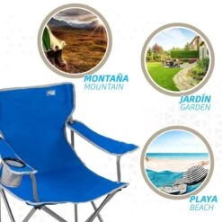 AKTIVE - Chaise De Camping Avec Porte-Gobelet -Célèbre Camping Magasin aktive chaise de camping avec porte gobelet 4