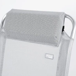 AKTIVE - Chaise Pliante Haute Avec Dossier Haut Réglable 5 Positions, Gris -Célèbre Camping Magasin aktive chaise pliante haute avec dossier haut reglable 5 positions gris 4