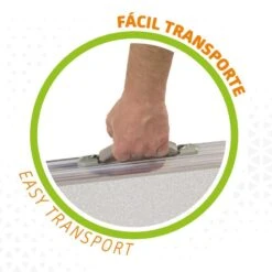 AKTIVE - Table Pliante Avec 2 Tabourets Et Poignée De Transpor, Gris -Célèbre Camping Magasin aktive table pliante avec 2 tabourets et poignee de transpor gris 2