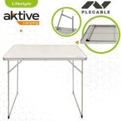 AKTIVE - Table Pliante En Aluminium Et Bois. Table De Camping 80x60x70 Cm 9 AKTIVE - Table Pliante En Aluminium Et Bois. Table De Camping 80x60x70 Cm -Célèbre Camping Magasin aktive table pliante en aluminium et bois table de camping 80x60x70 cm 2