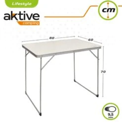 AKTIVE - Table Pliante En Aluminium Et Bois. Table De Camping 80x60x70 Cm 12 AKTIVE - Table Pliante En Aluminium Et Bois. Table De Camping 80x60x70 Cm -Célèbre Camping Magasin aktive table pliante en aluminium et bois table de camping 80x60x70 cm 5