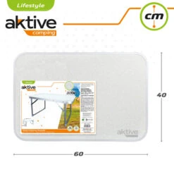 AKTIVE - Table Pliante . Table Basse Blanche En Aluminium - 40x60x40 Cm -Célèbre Camping Magasin aktive table pliante table basse blanche en aluminium 40x60x40 cm 4