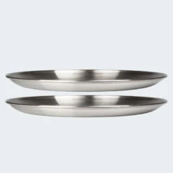 Assiette Plate De Camping | Diamètre Env. 23 Cm | Acier Inox | 2 Assiettes -Célèbre Camping Magasin assiette plate de camping diametre env 23 cm acier inox 2 assiettes 6