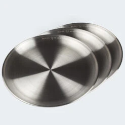 Assiette Plate De Camping | Diamètre Env. 23 Cm | Acier Inox | 3 Assiettes -Célèbre Camping Magasin assiette plate de camping diametre env 23 cm acier inox 3 assiettes 3