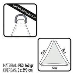 Auvent Triangulaire En Polyester Aktive Garden Coloris Blanc -Célèbre Camping Magasin auvent triangulaire en polyester aktive garden coloris blanc 2