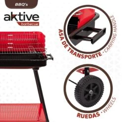 Barbecue Portable Au Charbon De Bois Pour 4 Niveaux Aktive 9 Barbecue Portable Au Charbon De Bois Pour 4 Niveaux Aktive -Célèbre Camping Magasin barbecue portable au charbon de bois pour 4 niveaux aktive 2