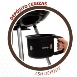 Barbecue Portable Rond Au Charbon De Bois Avec Couvercle Aktive -Célèbre Camping Magasin barbecue portable rond au charbon de bois avec couvercle aktive 4