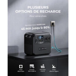 BLUETTI Générateur Électrique Solaire AC180 Avec Panneau Solaire PV200 -Célèbre Camping Magasin bluetti generateur electrique solaire ac180 avec panneau solaire pv200 3