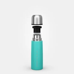 Quechua Bouteille Isotherme Inox 0,4L Avec Gobelet Pour La Randonnée - Turquoise -Célèbre Camping Magasin bouteille isotherme inox 04l avec gobelet pour la randonnee turquoise 7