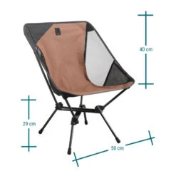 Quechua CHAISE BASSE PLIANTE DE CAMPING MH500 MARRON -Célèbre Camping Magasin chaise basse pliante de camping mh500 marron 3