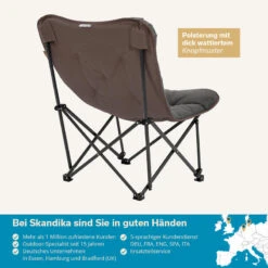 Chaise De Camping Pliante - Mala - Sac De Transport - Rembourrée - Max. 135 Kg -Célèbre Camping Magasin chaise de camping pliante mala sac de transport rembourree max 135 kg 5