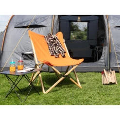 Chaise Longue Tofte - Chaise Relax De Camping - Pliable - Max. 120 Kg - Orange -Célèbre Camping Magasin chaise longue tofte chaise relax de camping pliable max 120 kg orange 2