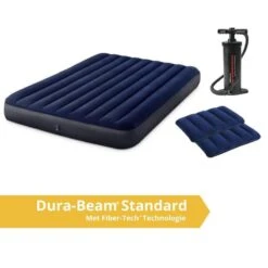 Intex Classic Downy - Lit Gonflable - 203x152x25cm - Compris Les Accessoires -Célèbre Camping Magasin classic downy lit gonflable 203x152x25cm compris les accessoires 2