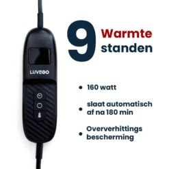 Couverture Électrique Luvego Avec Polaire/Sherpa - Brun Foncé -Célèbre Camping Magasin couverture electrique luvego avec polairesherpa brun fonce 3