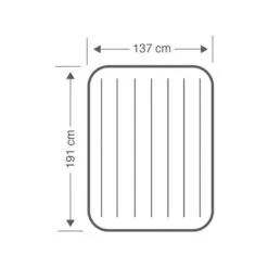 Intex Downy Full Airbed - Lit Gonflable - 191x137x25cm - Avec Accessoires -Célèbre Camping Magasin downy full airbed lit gonflable 191x137x25cm avec accessoires 3