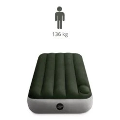 Intex Downy Jr. Twin Airbed - Lit Gonflable - 191x76x25cm - Avec Accessoires -Célèbre Camping Magasin downy jr twin airbed lit gonflable 191x76x25cm avec accessoires 2