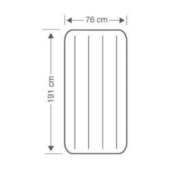 Intex Downy Jr. Twin Airbed - Lit Gonflable - 191x76x25cm - Avec Accessoires -Célèbre Camping Magasin downy jr twin airbed lit gonflable 191x76x25cm avec accessoires 3