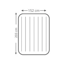 Intex Downy Queen Airbed - Lit Gonflable - 203x152x25cm - Avec Accessoires 8 Intex Downy Queen Airbed - Lit Gonflable - 203x152x25cm - Avec Accessoires -Célèbre Camping Magasin downy queen airbed lit gonflable 203x152x25cm avec accessoires 3