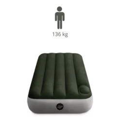 Intex Downy Twin Airbed With Foot BIP - Lit Gonflable - 191x99x25cm - Avec Accessoires -Célèbre Camping Magasin downy twin airbed with foot bip lit gonflable 191x99x25cm avec accessoires 2