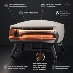 Four à Pizza WITT ETNA Modèle Rotante - Gris FR 12 Four à Pizza WITT ETNA Modèle Rotante - Gris FR -Célèbre Camping Magasin four a pizza witt etna modele rotante gris fr 5