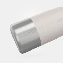 Quechua Gourde Inox 0,6L Avec Bouchon à Vis Pour La Randonnée - Blanc -Célèbre Camping Magasin gourde inox 06l avec bouchon a vis pour la randonnee blanc 2