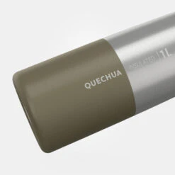 Quechua Gourde Isotherme Inox 1L Bouchon à Ouverture Rapide Pour La Randonnée - Kaki -Célèbre Camping Magasin gourde isotherme inox 1l bouchon a ouverture rapide pour la randonnee kaki 2