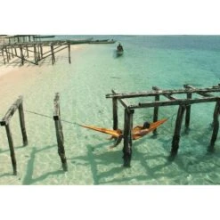 TICKET TO THE MOON Hamac TTTM Compact Jaune Foncé -Célèbre Camping Magasin hamac tttm compact jaune fonce 3