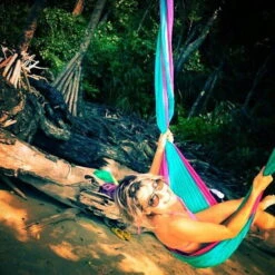 TICKET TO THE MOON Hamac TTTM Original Bleu Aqua / Rose -Célèbre Camping Magasin hamac tttm original bleu aqua rose 2