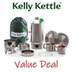 Kelly Kettle Kit 'Base Camp' Ultime - Acier Inoxydable NOUVEAU -Célèbre Camping Magasin kelly kettle kit base camp ultime acier inoxydable nouveau 2