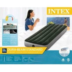 Matelas Gonflable - Intex Prestige Downy -1 Personne - 76x191x25 Cm (BxLxH) -Célèbre Camping Magasin matelas gonflable intex prestige downy 1 personne 76x191x25 cm bxlxh 4