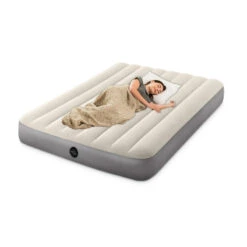 Matelas Gonflable - Intex Single-High -2 Personnes -Célèbre Camping Magasin matelas gonflable intex single high 2 personnes 3