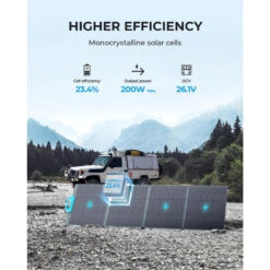 Panneau Solaire BLUETTI PV200 | 200 W -Célèbre Camping Magasin panneau solaire bluetti pv200 200 w 2