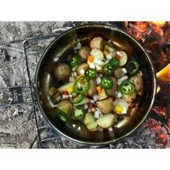 Pathfinder Poêle à Frire Pliable En Acier Inoxydable Avec Couvercle -Célèbre Camping Magasin pathfinder poele a frire pliable en acier inoxydable avec couvercle 2