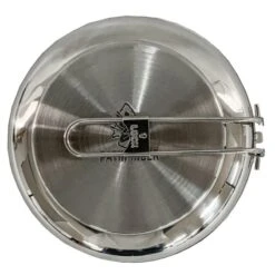 Pathfinder Poêle à Frire Pliable En Acier Inoxydable Avec Couvercle -Célèbre Camping Magasin pathfinder poele a frire pliable en acier inoxydable avec couvercle 4