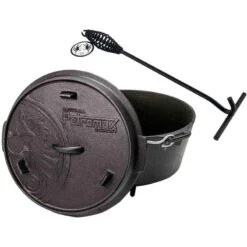 Petromax Dutch Oven FT3-3QT (avec Pieds) Et Levier De Couvercle
