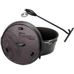 Petromax Dutch Oven FT6-6QT (avec Pieds) Et Levier De Couvercle -Célèbre Camping Magasin petromax dutch oven ft6 6qt avec pieds et levier de couvercle 5