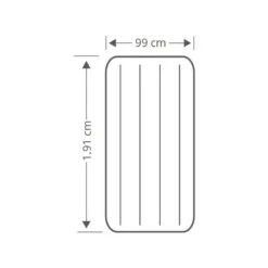 Intex Prestige Downy Jr. Twin Airbed - Lit Gonflable - 191x99x25cm - Avec Accessoires -Célèbre Camping Magasin prestige downy jr twin airbed lit gonflable 191x99x25cm avec accessoires 3