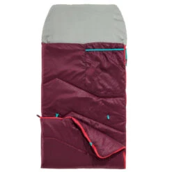 Quechua SAC DE COUCHAGE ENFANT MH100 10°C - PRUNE -Célèbre Camping Magasin sac de couchage enfant mh100 10c prune 4