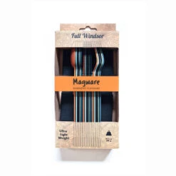 SET COMPLET DE 5 JEUX DE 3 COUVERTS MAGNÉTIQUES CAMPING EN ALUMINUM DUR - ÉTUI -Célèbre Camping Magasin set complet de 5 jeux de 3 couverts magnetiques camping en aluminum dur etui 3