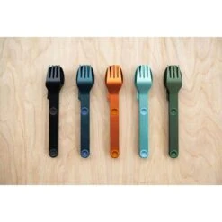 SET COMPLET DE 5 JEUX DE 3 COUVERTS MAGNÉTIQUES CAMPING EN ALUMINUM DUR - ÉTUI -Célèbre Camping Magasin set complet de 5 jeux de 3 couverts magnetiques camping en aluminum dur etui 4