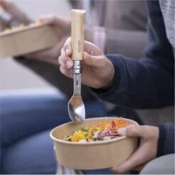 Set Complet Opinel Picnic+ - Opinel N°8 + Embouts Cuillère Et Fourchette -Célèbre Camping Magasin set complet opinel picnic opinel n8 embouts cuillere et fourchette 3