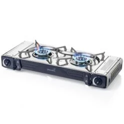 Set Réchaud à Gaz 2 Feux - Skandika Brann - Camping - Allumage Piezo - Mallette -Célèbre Camping Magasin set rechaud a gaz 2 feux skandika brann camping allumage piezo mallette 2