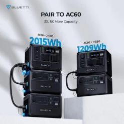 Station Électrique Portable BLUETTI AC60+B80+PV200,IP65 Générateur Solaire -Célèbre Camping Magasin station electrique portable bluetti ac60b80pv200ip65 generateur solaire 5