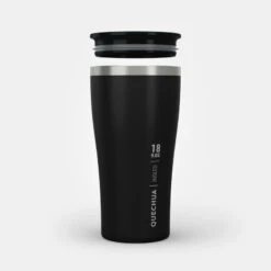 Quechua Tasse / Verre MH500 Isotherme (double Paroi Inox) Camp Du Randonneur 0,5L Noir -Célèbre Camping Magasin tasse verre mh500 isotherme double paroi inox camp du randonneur 05l noir 7