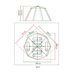 Tente Coleman Octagon 8 (Verte) 11 Tente Coleman Octagon 8 (Verte) -Célèbre Camping Magasin tente coleman octagon 8 verte 5