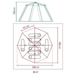 Tente Coleman Octagon Blackout 8 -Célèbre Camping Magasin tente coleman octagon blackout 8 5