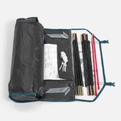 Quechua Tente De Camping - MH100 - 3 Places - Fresh & Black -Célèbre Camping Magasin tente de camping mh100 3 places fresh and black 3