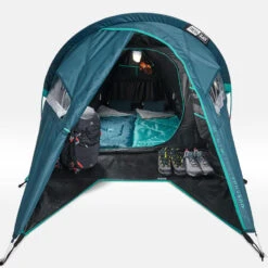 Quechua Tente De Camping - MH100 XL - 2 Places - Fresh & Black -Célèbre Camping Magasin tente de camping mh100 xl 2 places fresh and black 4