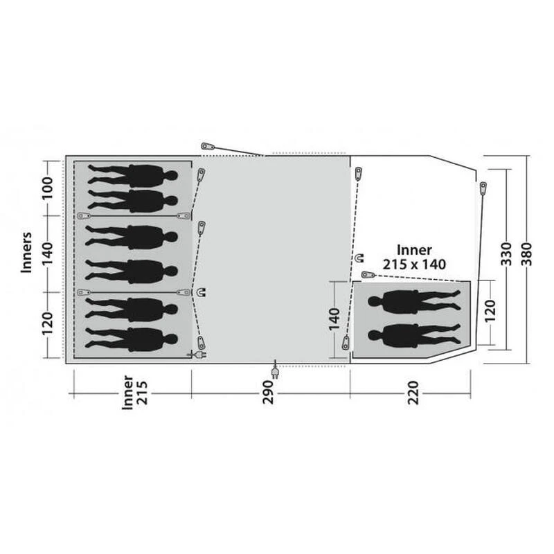 Tente De Camping Outwell Winwood 8 3 Tente De Camping Outwell Winwood 8 – Image 3