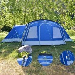 Tente Familiale Dôme Nimbus 12 - Camping - 12 Personnes - 3 Cabines -Célèbre Camping Magasin tente familiale dome nimbus 12 camping 12 personnes 3 cabines 5